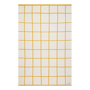 Yellow Grid Blanket