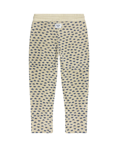 Terry towelling moon print trousers